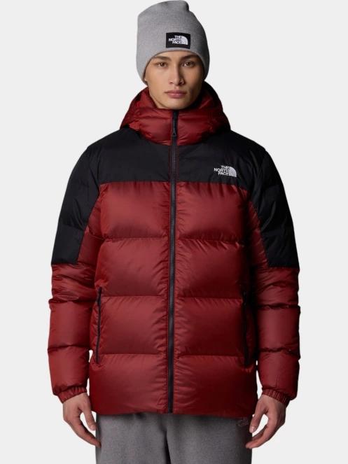 The North Face M Diablo Down Hoodie férfi steppelt túrakabát piros színben 2