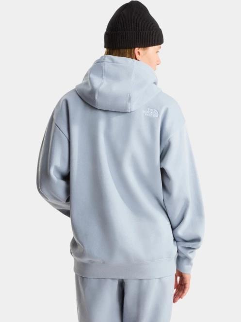 The North Face W Essential Oversize Hoodie férfi kapucnis pulóver világoskék színben 3