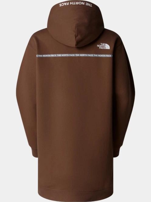 The North Face W Zumu Hooded Dress női pulóverruha barna színben 6
