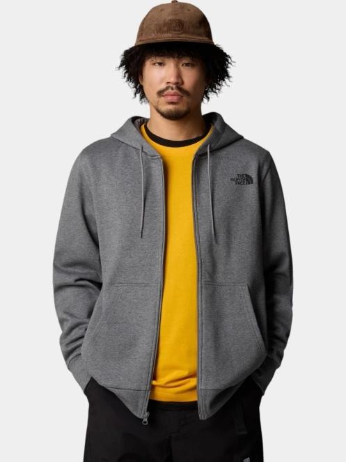 The North Face M Simple Dome Full Zip Hoodie férfi kapucnis pulóver szürke színben 5