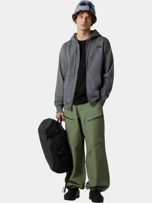 The North Face M Simple Dome Full Zip Hoodie férfi kapucnis pulóver szürke színben 5