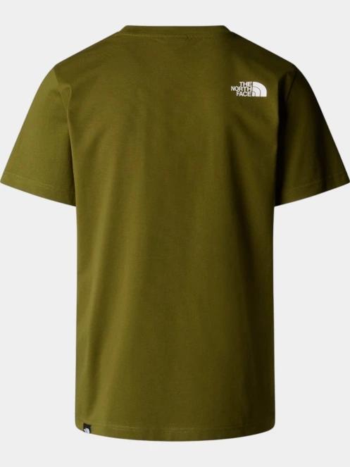 The North Face M S/S Easy Tee férfi rövid ujjú póló oliva színben 6
