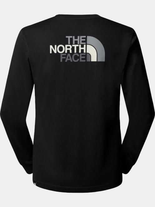 The North Face M L/S Easy Tee férfi hosszú ujjú póló fekete színben 6