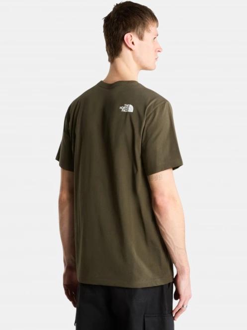 The North Face M Evolution Half Dome Regular Short Slee férfi rövid ujjú póló sötétzöld színben 3