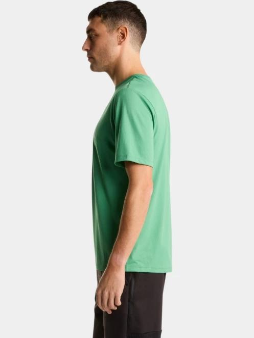 The North Face M 24/7 S/S Tee Logo Graphic Reg férfi rövid ujjú sport póló zöld színben 3