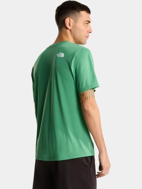 The North Face M 24/7 S/S Tee Logo Graphic Reg férfi rövid ujjú sport póló zöld színben 4