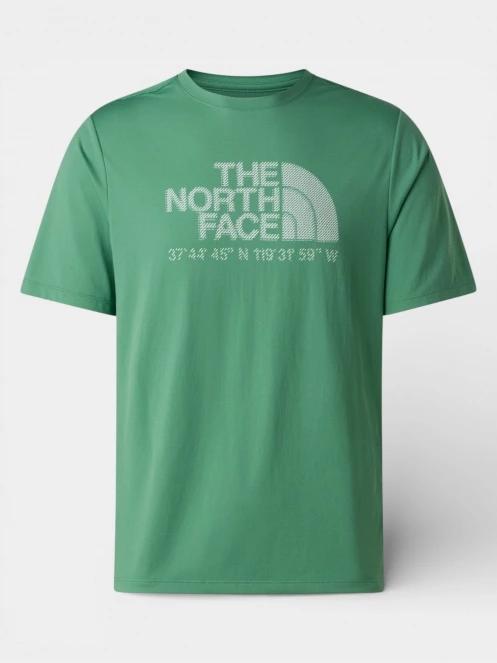 The North Face M 24/7 S/S Tee Logo Graphic Reg férfi rövid ujjú sport póló zöld színben 6