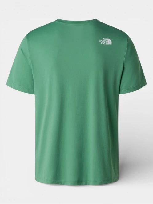 The North Face M 24/7 S/S Tee Logo Graphic Reg férfi rövid ujjú sport póló zöld színben 7