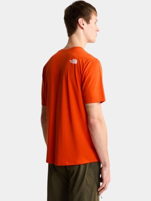 The North Face M 24/7 S/S Tee Logo Graphic Reg férfi rövid ujjú sport póló narancssárga színben 4