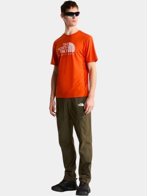 The North Face M 24/7 S/S Tee Logo Graphic Reg férfi rövid ujjú sport póló narancssárga színben 5