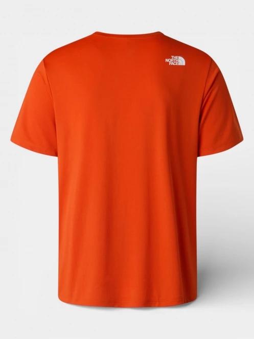 The North Face M 24/7 S/S Tee Logo Graphic Reg férfi rövid ujjú sport póló narancssárga színben 7