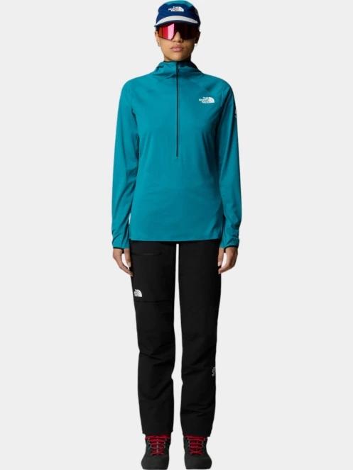 The North Face W Summit Direct Sun Hoodie női polár pulóver zöld színben 4