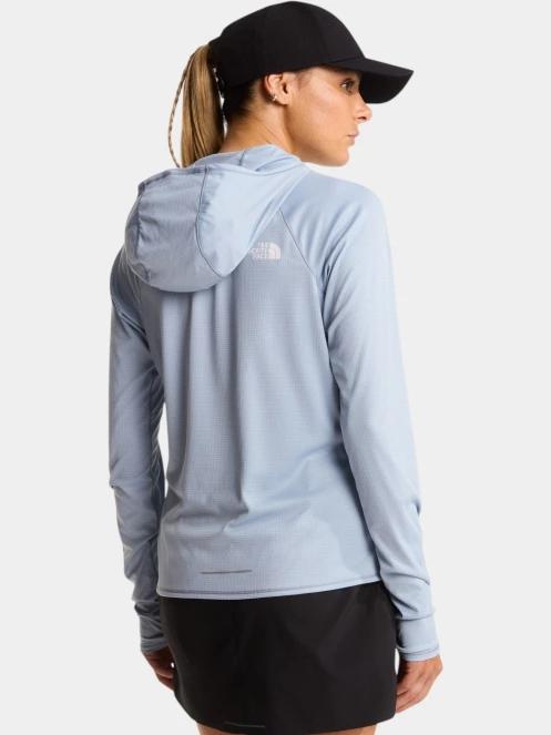 The North Face W Sunriser Hoodie női hosszú ujjú sport póló világoskék színben 3