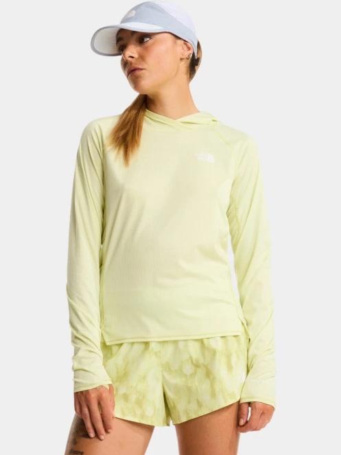 The North Face W Sunriser Hoodie női hosszú ujjú sport póló sárga színben 2