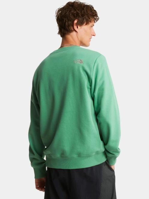 The North Face M Drew Peak Light Regular Crew férfi pulóver zöld színben 4