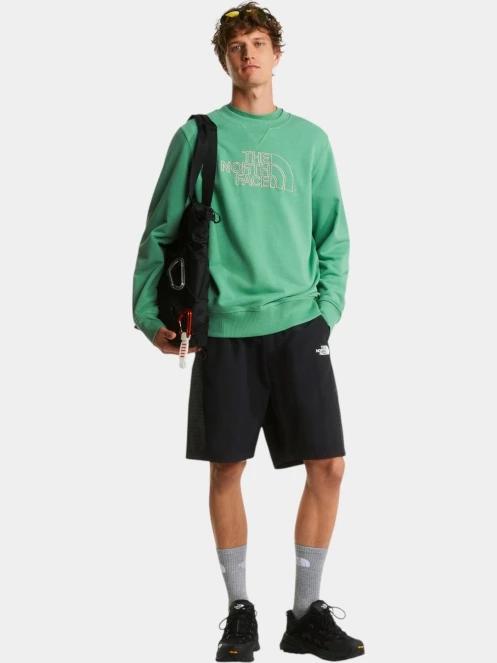 The North Face M Drew Peak Light Regular Crew férfi pulóver zöld színben 5