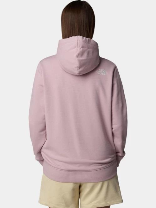 The North Face W Drew Peak Light Hoodie női kapucnis pulóver rózsaszín színben 3