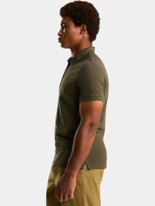 The North Face M Premium Slim Polo férfi galléros póló oliva színben 3