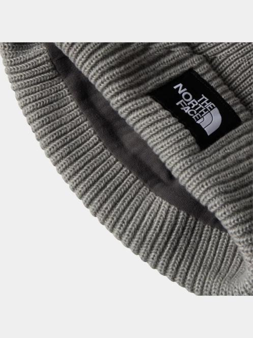 The North Face Salty Lined Beanie kötött sapka szürke színben 3