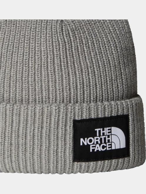 The North Face Salty Lined Beanie kötött sapka szürke színben 4