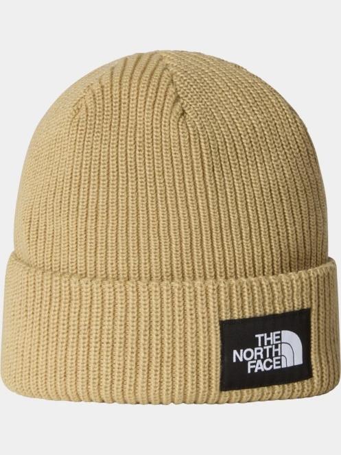 The North Face Salty Lined Beanie kötött sapka oliva színben 2