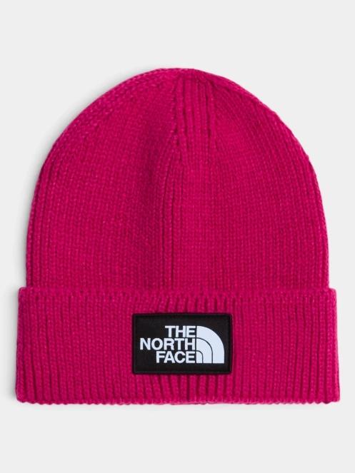 The North Face Tnf Logo Box Cuffed Beanie kötött sapka magenta színben 2