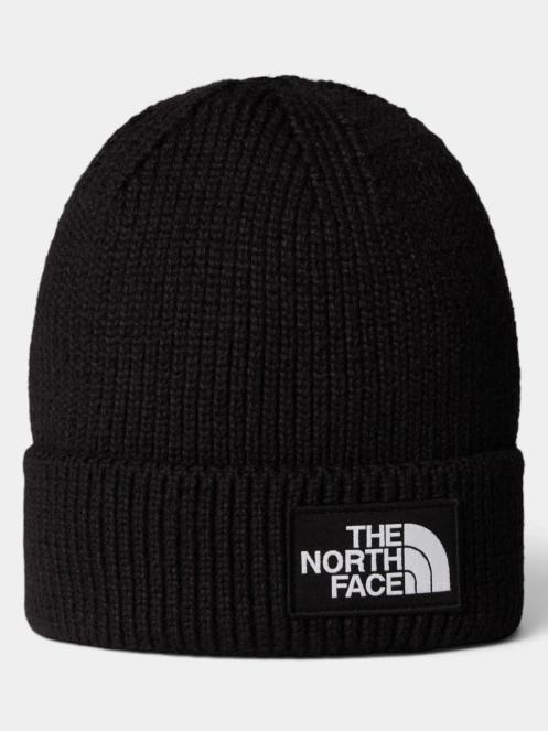 The North Face Tnf Logo Box Cuffed Beanie kötött sapka fekete színben 2