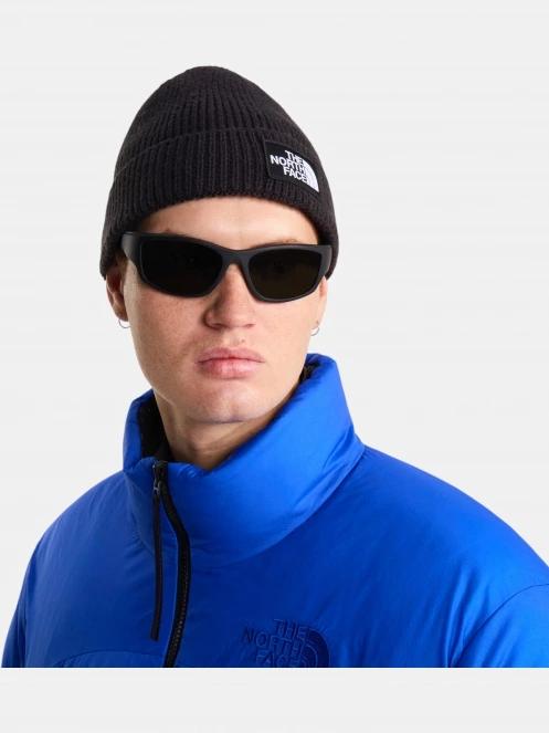 The North Face Tnf Logo Box Cuffed Beanie kötött sapka fekete színben 4
