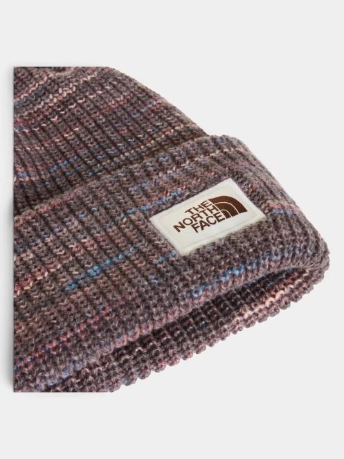 The North Face Salty Bae Lined Beanie kötött sapka lila színben 3
