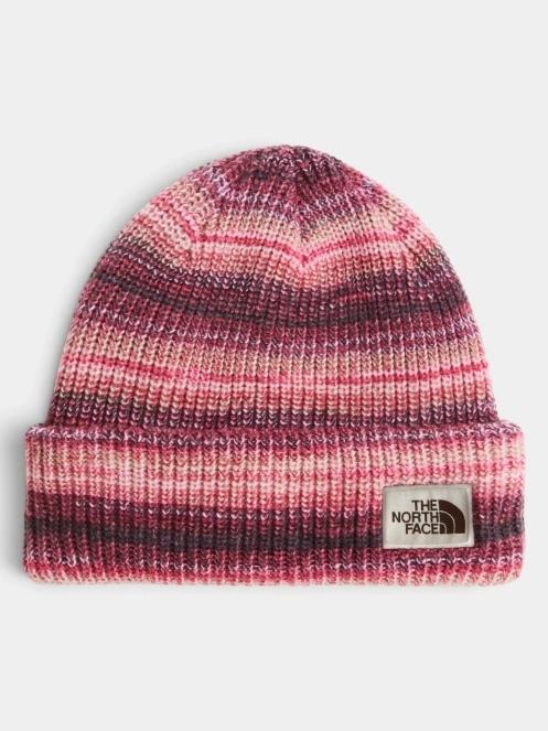 The North Face Salty Bae Lined Beanie kötött sapka bordó színben 2
