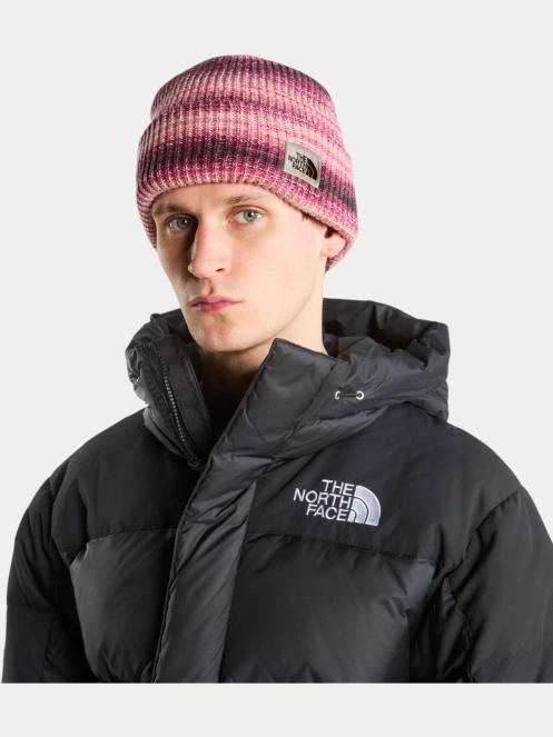 The North Face Salty Bae Lined Beanie kötött sapka bordó színben 4