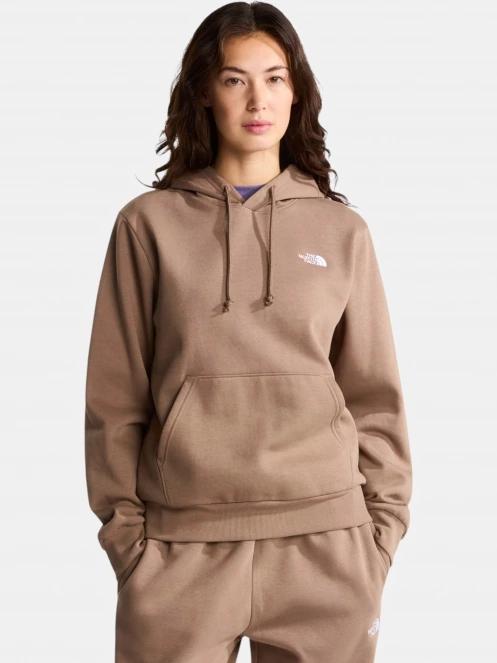 The North Face W Evolution Simple Dome Regular Hoodie női kapucnis pulóver barna színben 2