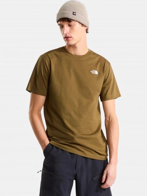The North Face M Evolution Simple Dome Regular Short Sl férfi rövid ujjú póló oliva színben 2