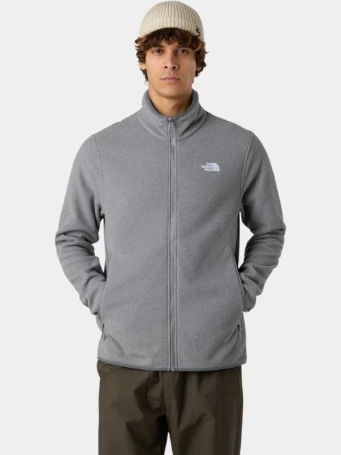 The North Face M Glacier Fleece Jacket férfi polár pulóver szürke színben 2
