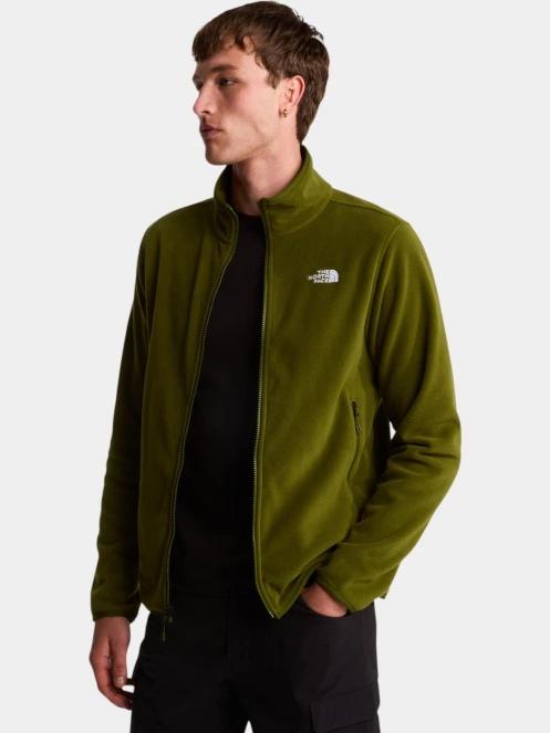 The North Face M Glacier Fleece Jacket férfi polár pulóver oliva színben 5