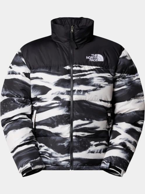 The North Face M 1996 Retro Nuptse Jacket -Print férfi pehelykabát fekete színben 2