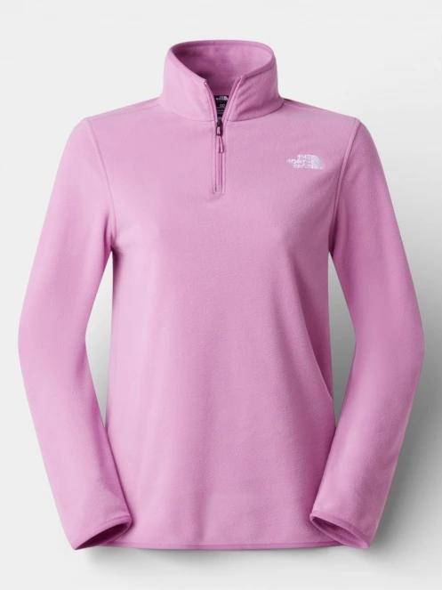 The North Face W Glacier Fleece 1/4 Zip Jacket női polár pulóver magenta színben 6