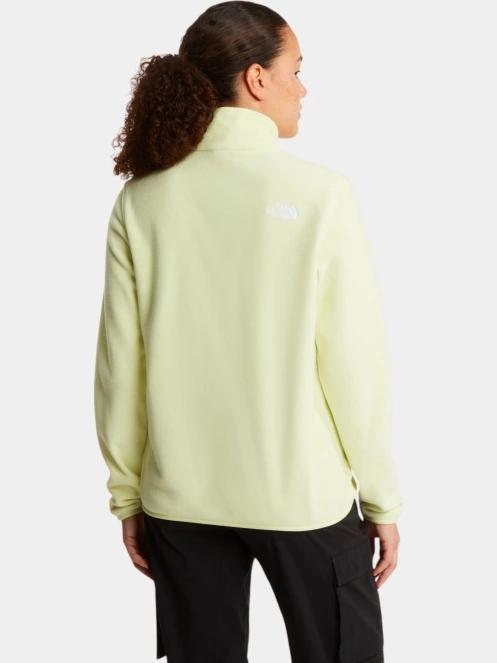 The North Face W Glacier Fleece 1/4 Zip Jacket női polár pulóver sárga színben 4