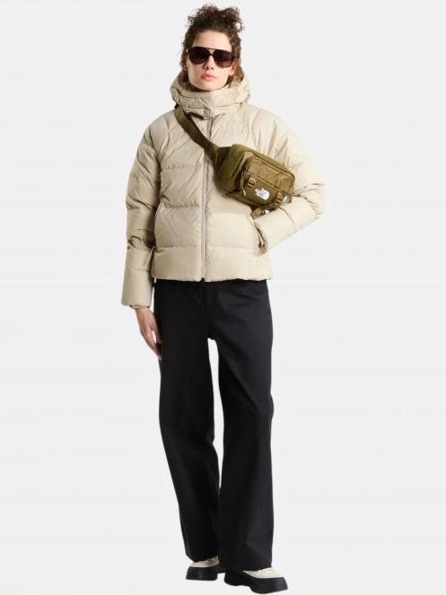 The North Face W Hydrenalite City Down Hooded Jacket női pehelykabát homok színben 5