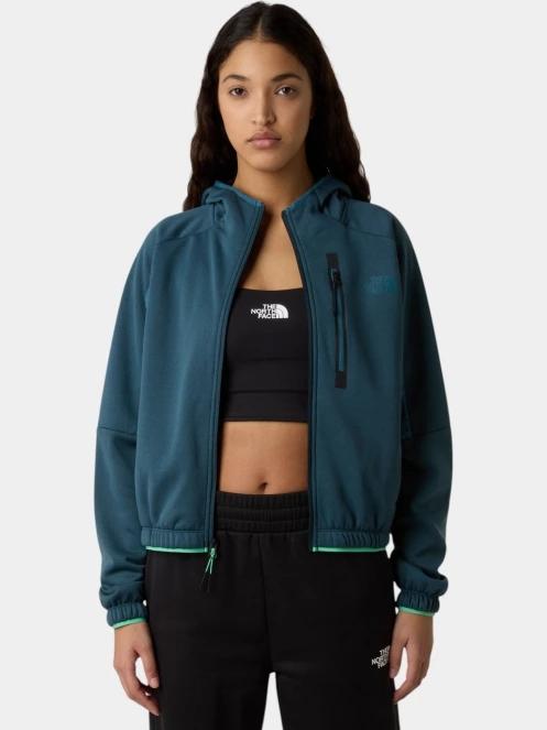 The North Face W Mountain Athletics Fleece Full Zip Jac női kapucnis pulóver kék színben 5