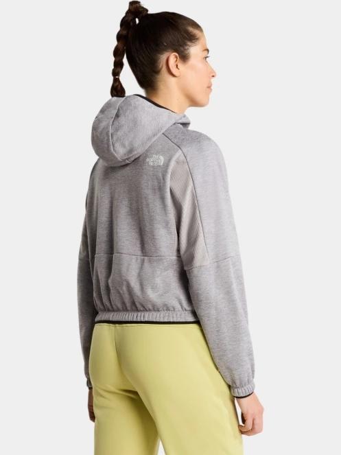 The North Face W Mountain Athletics Fleece Full Zip Jac női polár pulóver szürke színben 3