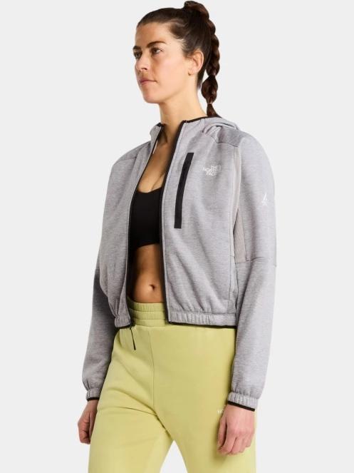 The North Face W Mountain Athletics Fleece Full Zip Jac női polár pulóver szürke színben 4