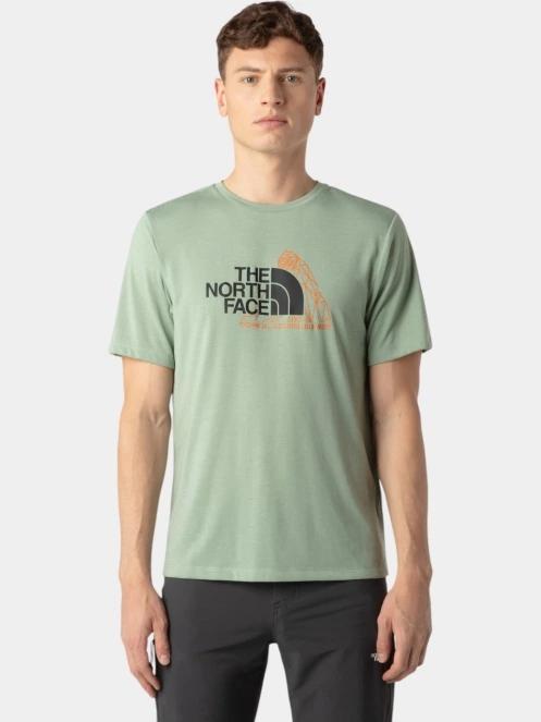 The North Face M Mountain Foundation Ss Tee-Graphic férfi rövid ujjú póló zöld színben 2