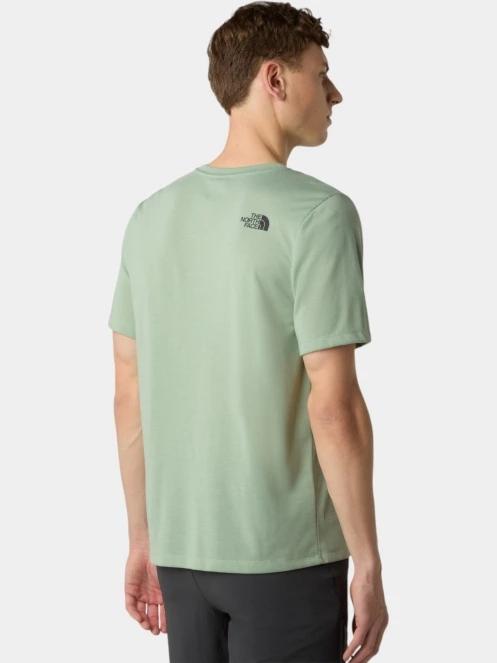 The North Face M Mountain Foundation Ss Tee-Graphic férfi rövid ujjú póló zöld színben 3
