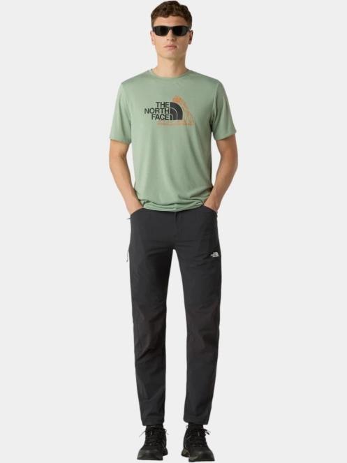 The North Face M Mountain Foundation Ss Tee-Graphic férfi rövid ujjú póló zöld színben 4