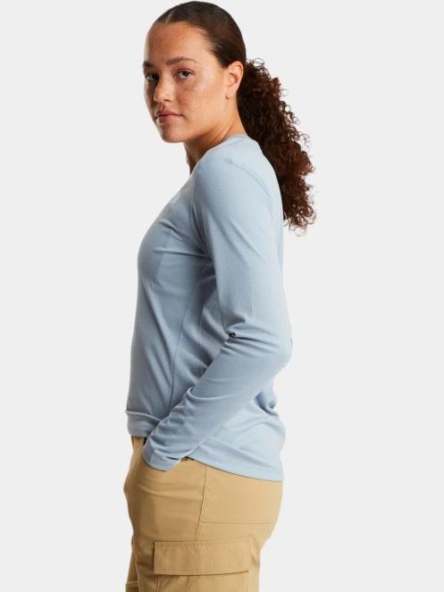 The North Face W Shadow Long Sleeve T-Shirt női hosszú ujjú sport póló világoskék színben 3