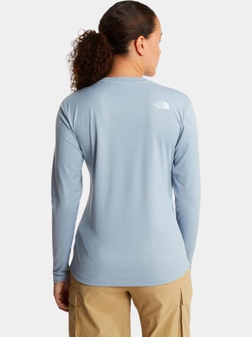 The North Face W Shadow Long Sleeve T-Shirt női hosszú ujjú sport póló világoskék színben 4