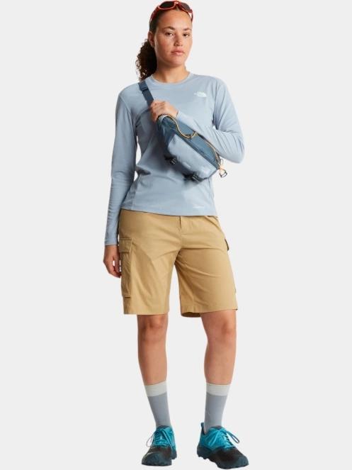 The North Face W Shadow Long Sleeve T-Shirt női hosszú ujjú sport póló világoskék színben 5