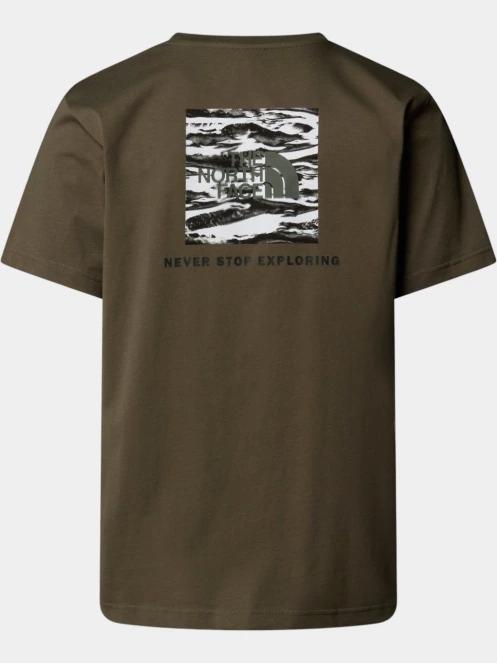 The North Face M Box Nse Edge Of Light Infill S/S Tee férfi rövid ujjú póló zöld színben 6