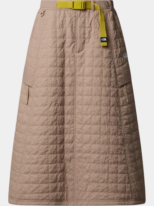 The North Face W Quilted Volume Skirt - Ap női midi szoknya barna színben 5